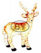 Акриловая светодиодная фигура 513-305 "Бурый олень ", 100 см,  380 светодиодов
