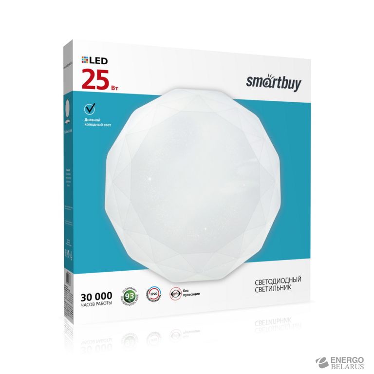 Светильник светодиодный потолочный (LED) Dimond 25W, Smartbuy SBL-Dmd-25-W-6K