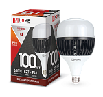 Лампа светодиодная LED-HP-PRO 100Вт 230В E27 с адаптером Е40 6500К 9000Лм IN HOME