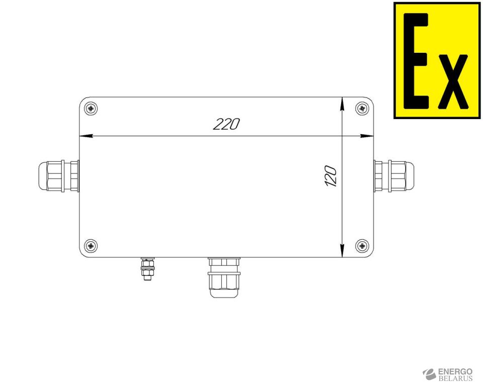 Коробка коммутационная взрывозащищенная для датчиков температуры КВВЗ ГК 106