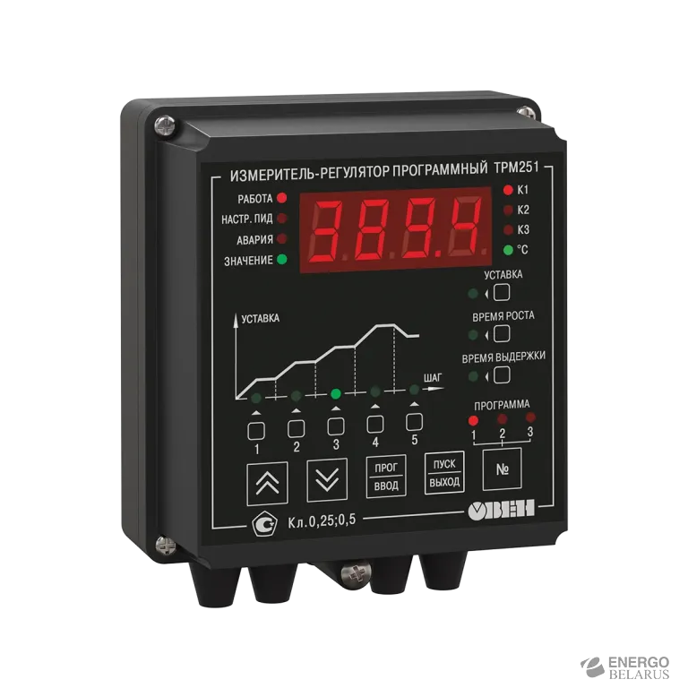 ПИД-регулятор с пошаговыми программами ТРМ251 и RS-485