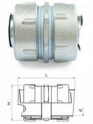 Муфта соединительная для металлорукава МСМ-15 (zeta40810)