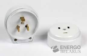 Разъем Smartbuy, для плиты 32А 250В 2P+PE (СУ)  пластиковый белый