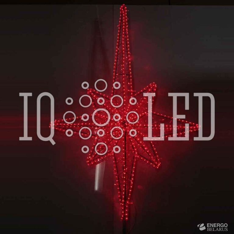 Макушка елочная "Звезда полярная" красная/красный флэш (РФ) 150Х117см.