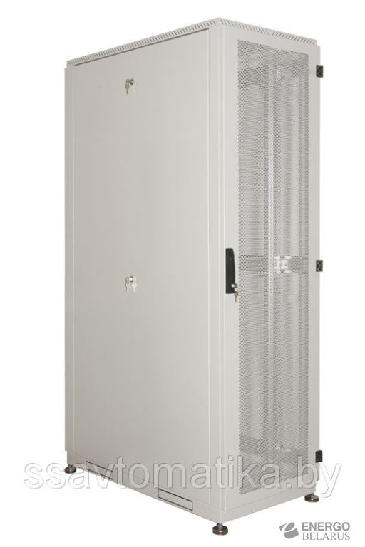 Шкаф  45U (600x1000) дверь перфорированная, задние двойные перфорированные