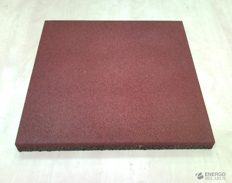 Плитка резиновая Standard 500х500х40 мм (все основания)