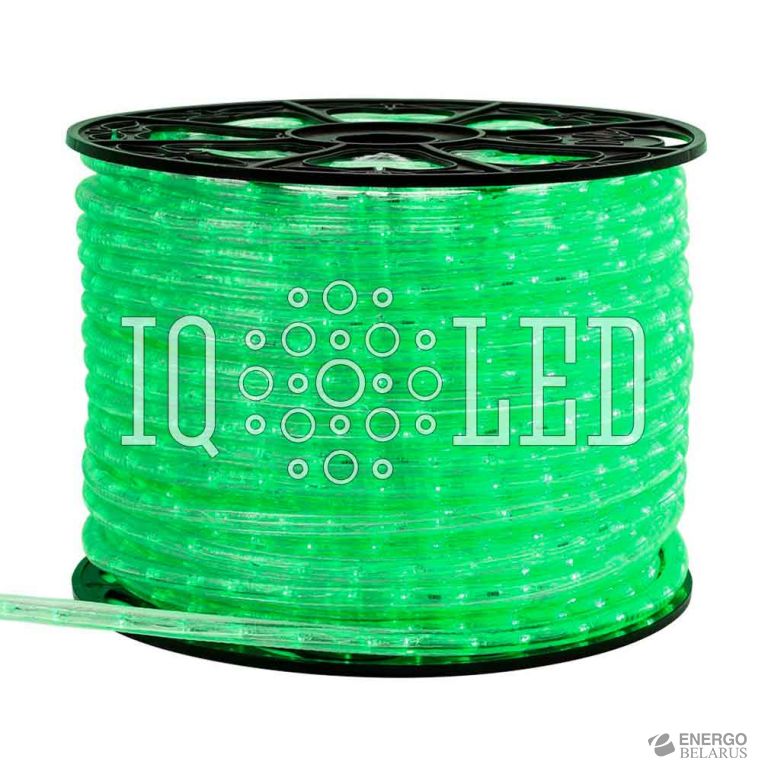 Дюралайт зеленый 220V, 36 LED/m, 100m, 4m