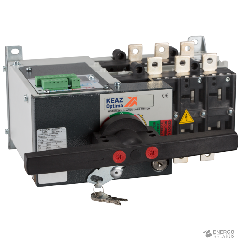Переключатель нагрузки с мотор-приводом OptiSwitch D-C3-315-4P-MX-T