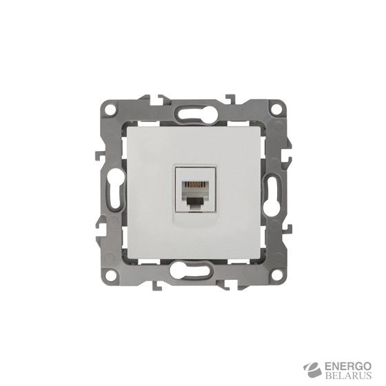 12-3105-02 ЭРА Розетка телефонная RJ11, IP20, Эра12, слоновая кость