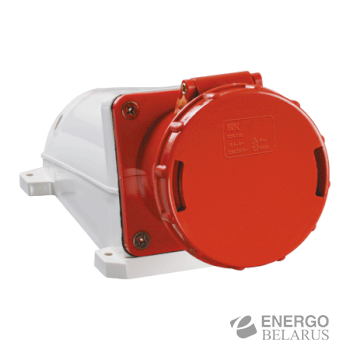 Розетка 133 стац. 2P+PE 63A 220B IP54 IEK
