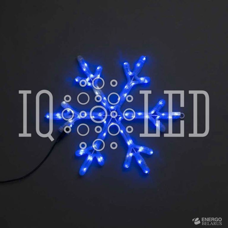 Мотив Снежинка синий 52см