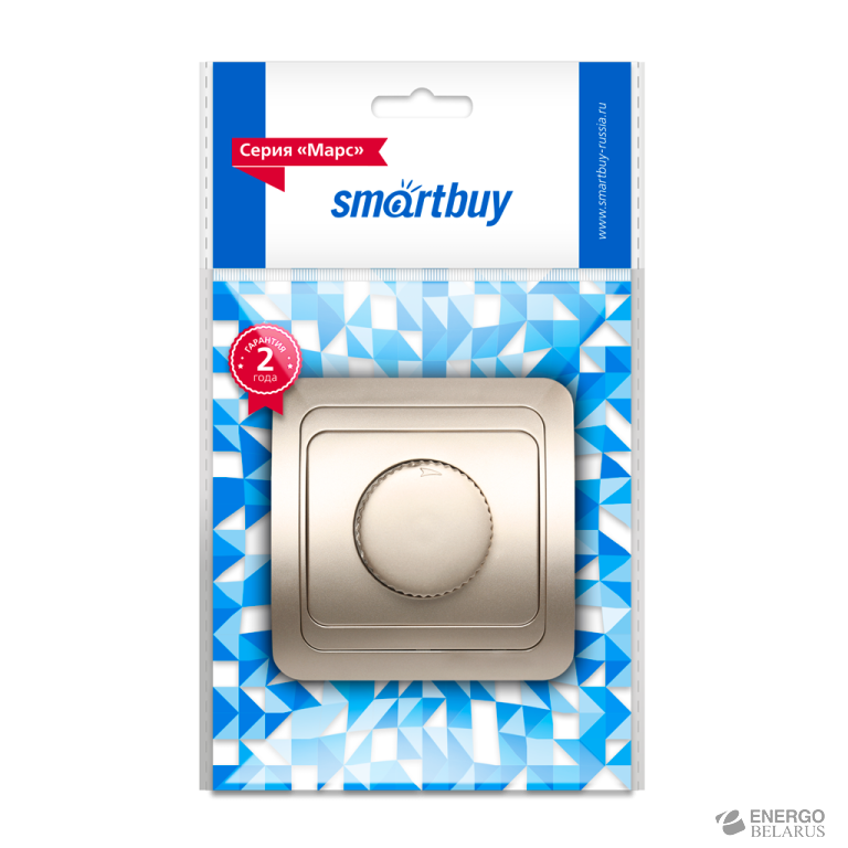 Светорегулятор 600W 220В шампань "Марс", Smartbuy