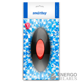 Выключатель Smartbuy, проходной черный/красный 6А 250В