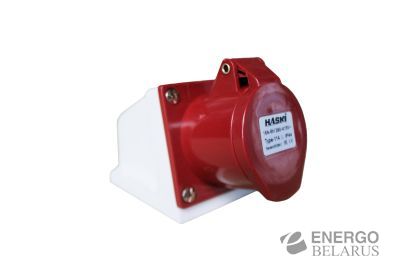 Розетка 114 стационарная 3P+PE 16А 380В IP44 HASKI