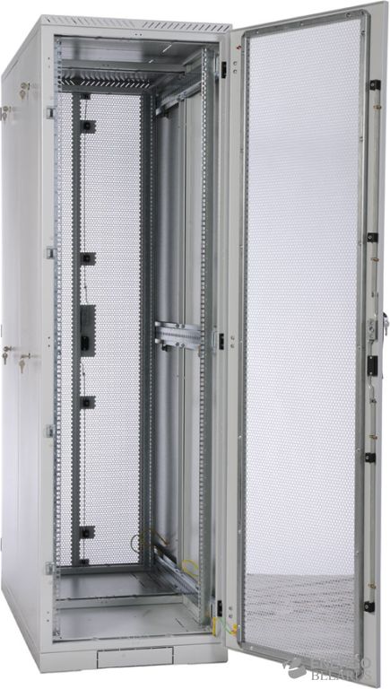 Шкаф серверный напольный 42U (600x1000) дверь перфорированная 2 шт.