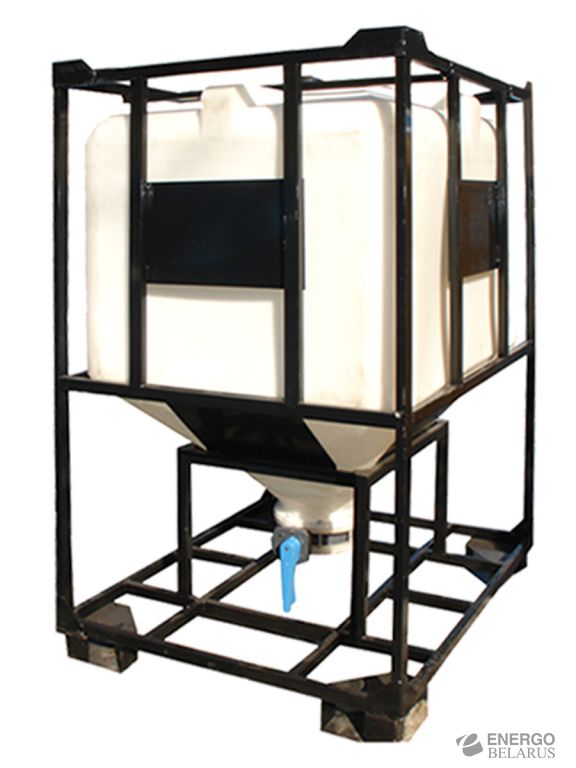 Контейнер для транспортировки и хранения жидких и сыпучих продуктов (код КСГМГ1100МК2С2)