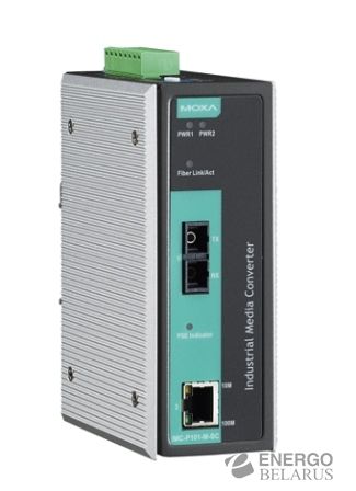   MOXA IMC-P101-S-SC-T Ethernet 10/100BaseTX  100BaseFX ( ,  SC)   PoE, -40...+75