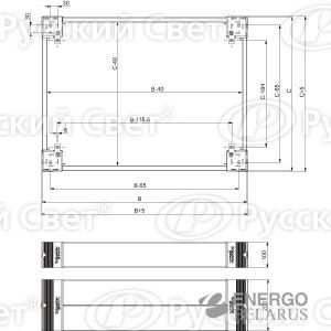 Комплект панелей цоколя 1200х200 (задняя+передняя) SchE NSYSPF12200