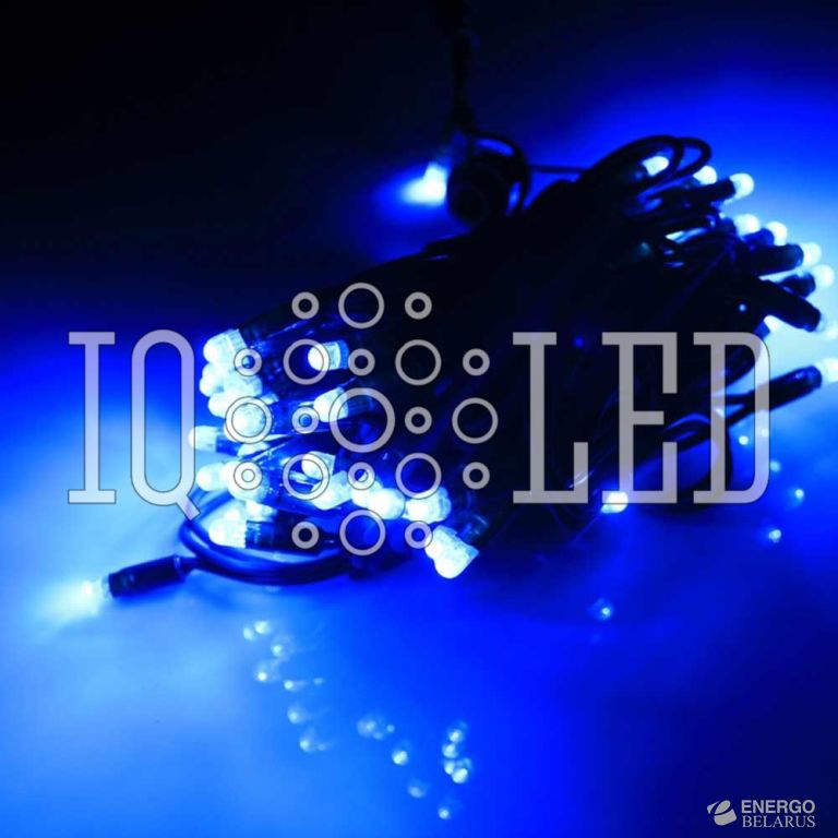 Гирлянда постоянного свечения 16M, 240V, синий / темно-зеленый провод