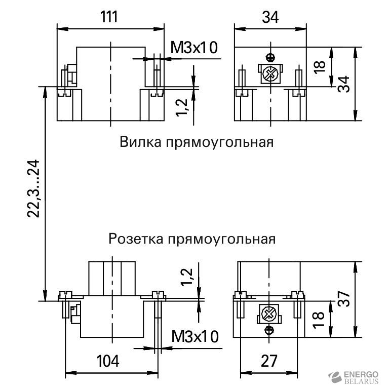 ВП-108-10-250-Р Вилка