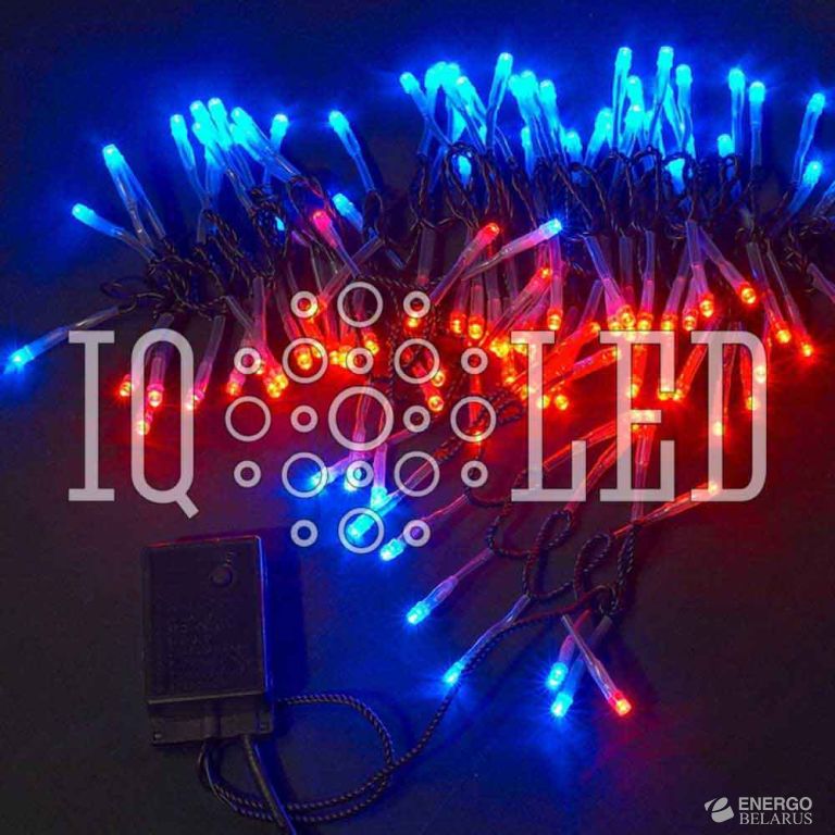 Гирлянда с контроллером 5M, 240V Светод, красная, синяя