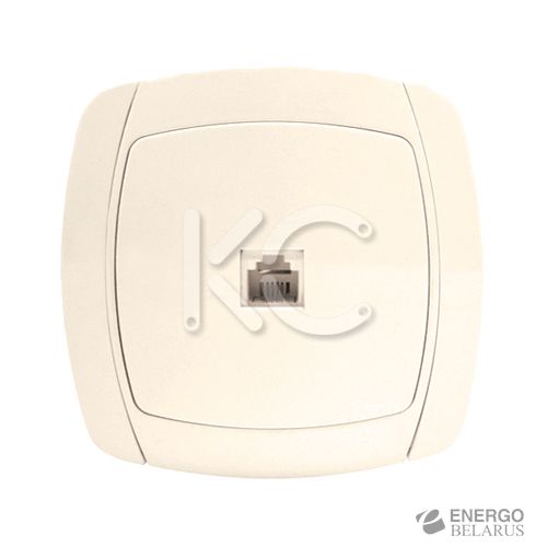 Розетка 1-м Phone Париж беж. EKF