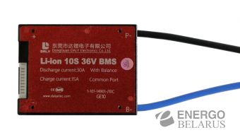 Плата BMS Daly Li-Ion 10S30A 36V 30A