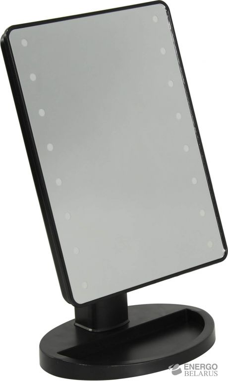 Зеркало настольное Smartbuy с LED подсветкой 001 Black (SBL-Mr-001-Black)