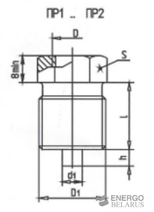 Переходник для установки измерительных приборов ПР1-М20х1,5/G1/2