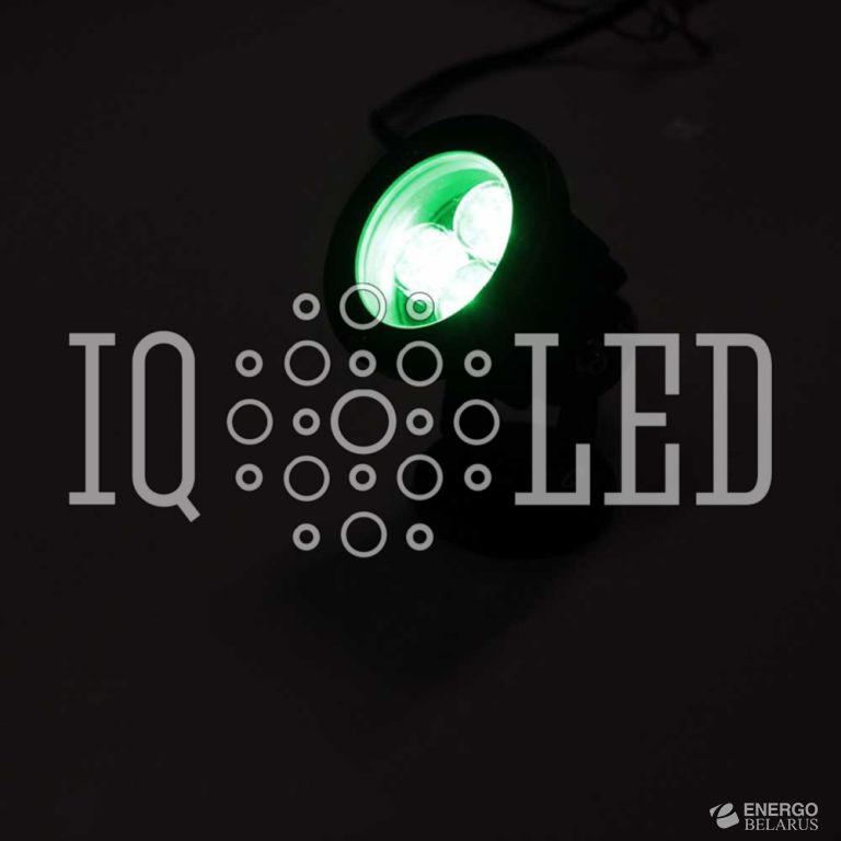 Прожектор точечный поворотный 12V зелёный