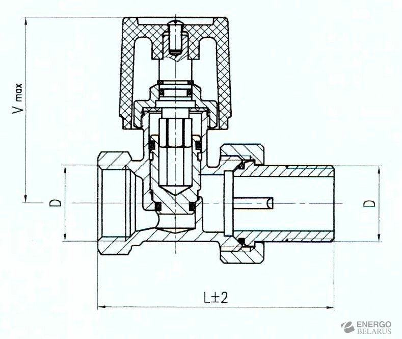 Вентиль радиаторный прямой VE-4232 A
