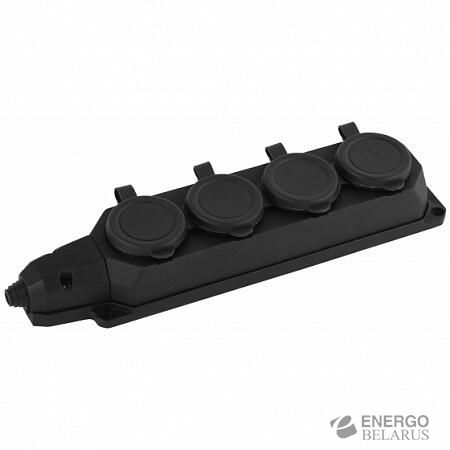 Колодка 4гн каучуковая K-4e-B-IP44