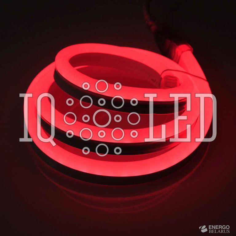 Неон SMD2835 220V, 120P, красный, 8х18мм, 1М, 50M