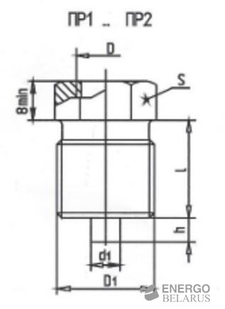 Переходник для установки измерительных приборов ПР1-М10х1,0/М12х1,5-Л