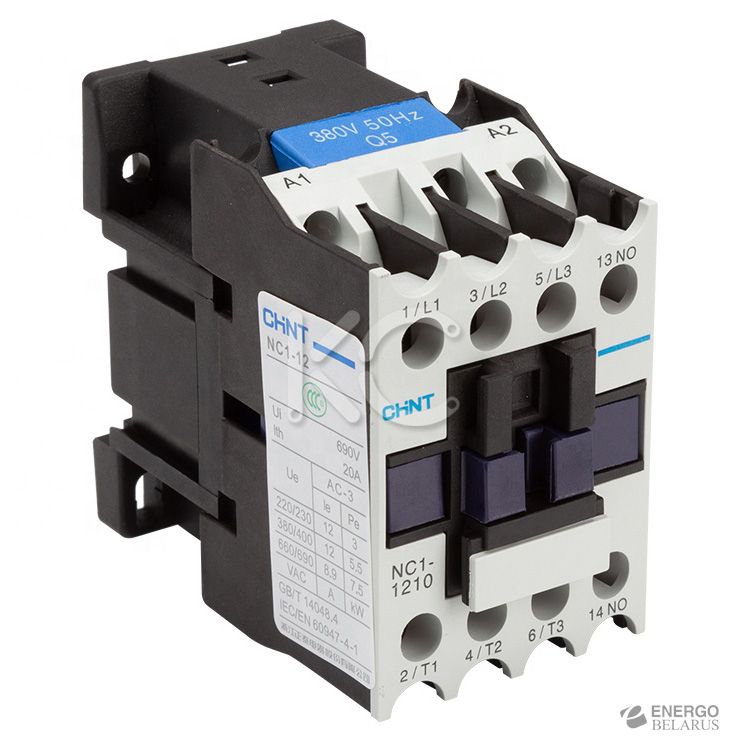 Контактор NC1-1210 12А 400В/АС3 1НО 50Гц (R)(CHINT)