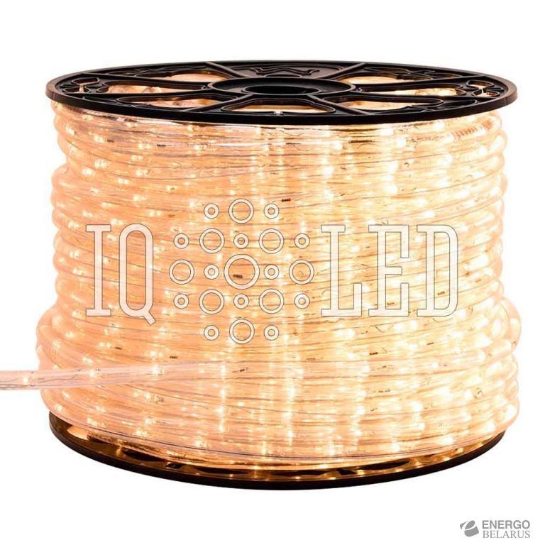 Дюралайт теплый белый мерцающий 220V, 36 LED/m, 100m