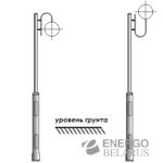 Опора освещения торшерная OM-5