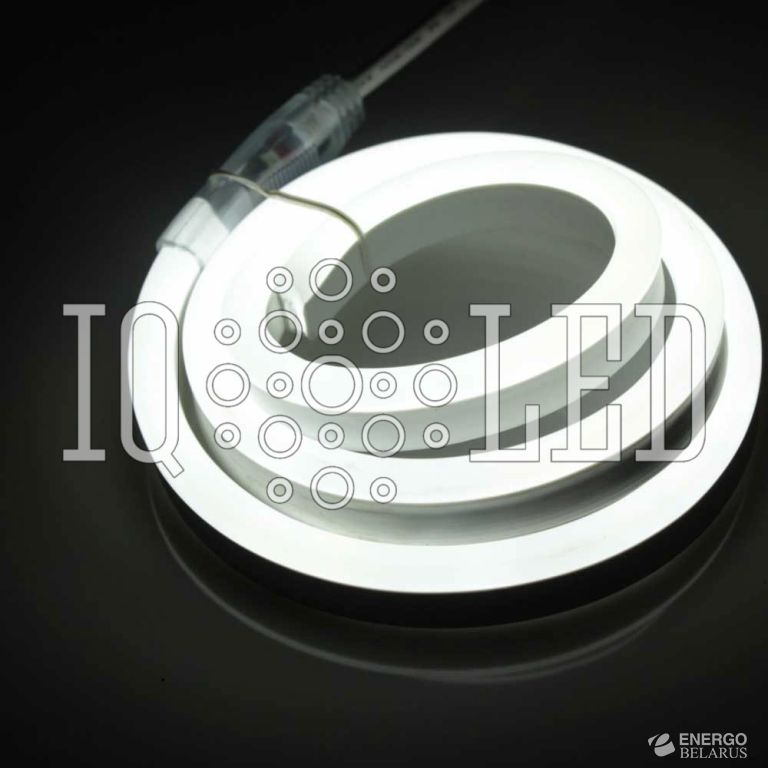 Неон SMD2835 24V, 120P белый, 8х18мм, 1метр