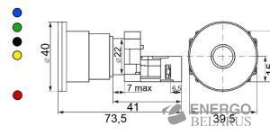 Переключатель XB2-BS142 с ключом