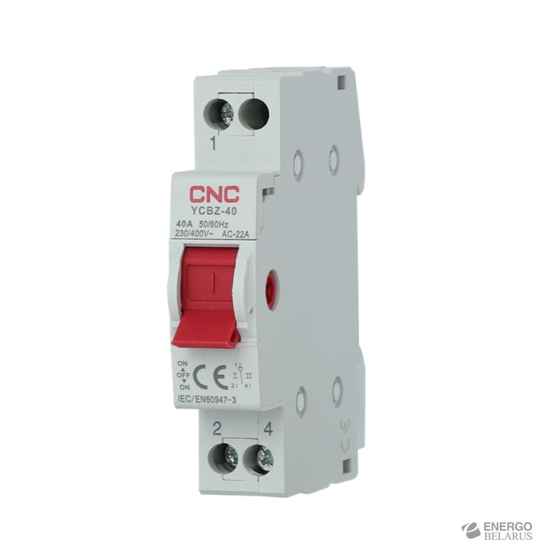 Переключатель модульный трехпозиционный YCBZ-40 - 100 - 3P - PIN CNC Electric