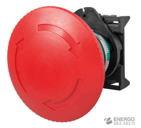 Кнопка грибковая с фиксацией PPFN1R6N d60 RED IP65