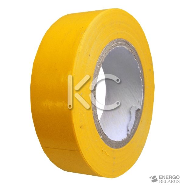 Изолента ПХВ 0,13х19ммх20м желтая КС