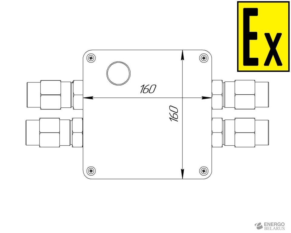 Коробка коммутационная взрывозащищенная для греющего кабеля с индикацией КВМК ГК 204