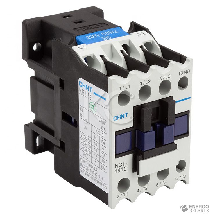 Контактор NC1-1810 18А 36В/АС3 1НО 50Гц (R) (CHINT)
