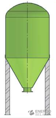 Емкость из стеклопластика вертикальная SIL