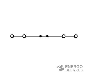 Клемма проходная WAGO 2002-1401 (серая)