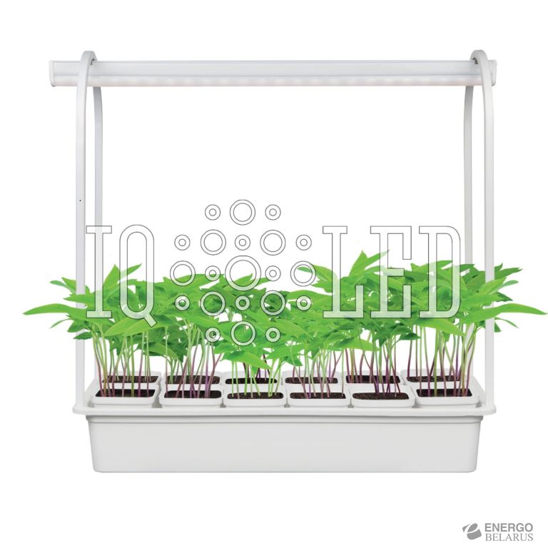 Подставка металлическая для светильника 570мм.12 кашпо в-к. белые.