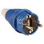 Вилка YHT012 2Р+РЕ 16А 220В IP44 КС