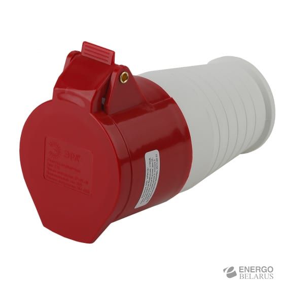 Розетка переносная ЭРА 215 3Р+РЕ+N 16А 380В IP44 (10/60/1440)