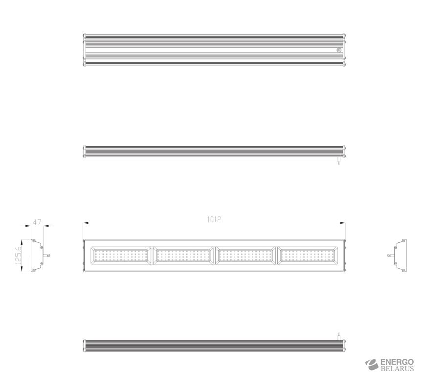 Cветильник cветодиодный подвесной SPP-403-0-50K-200 ЭРА IP65 200Вт 21000Лм 5000К Кп<5% КСС Д IC (6/7